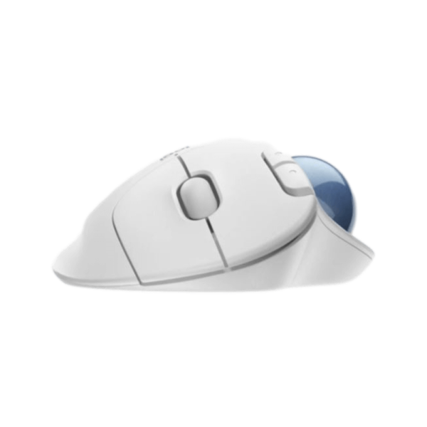 עכבר אלחוטי בצבע לבן עם כדור עקיבה דגם Ergo M575 מבית Logitech